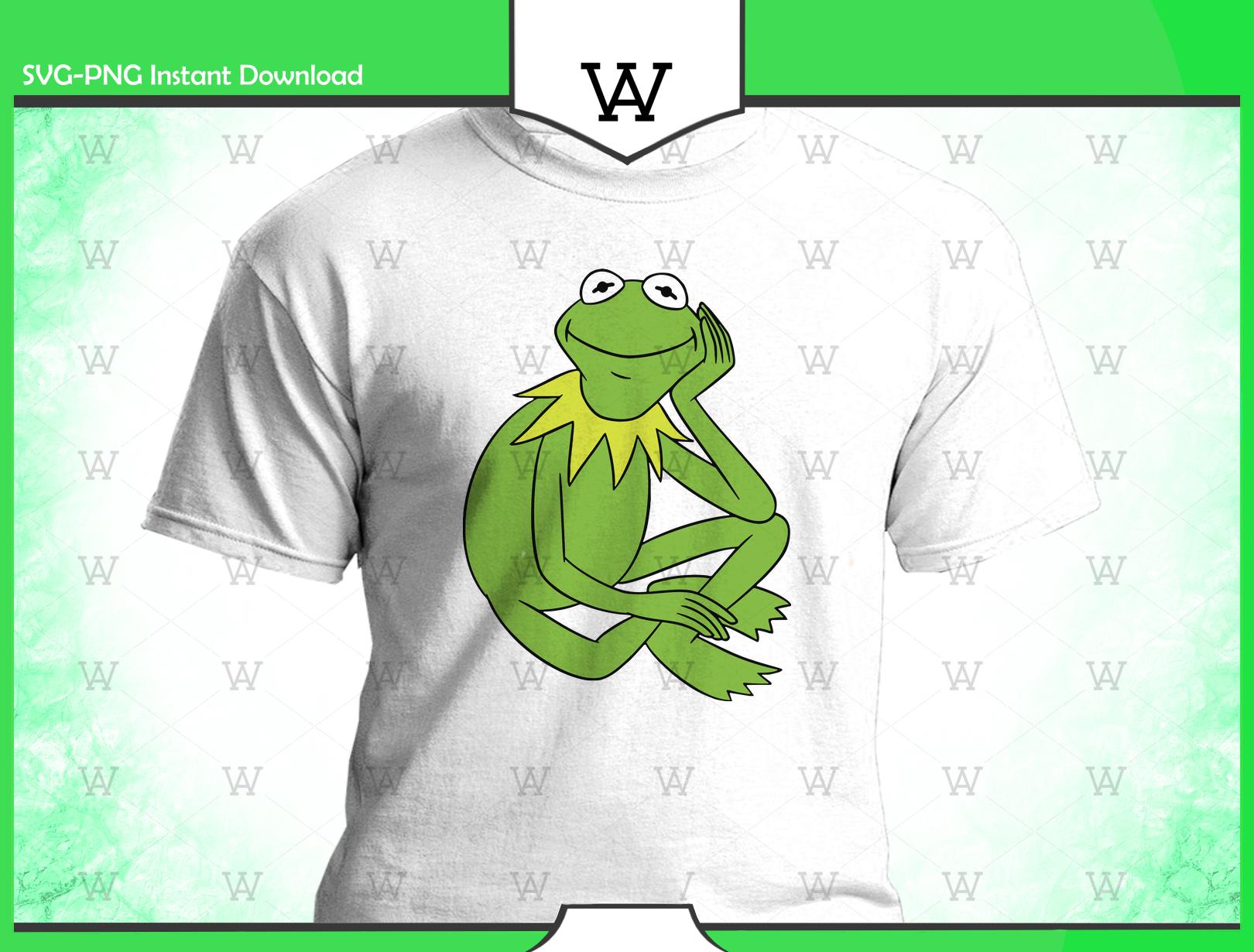 Kermit the Frog Svg Png, 12 Designs Easy to Use, Cartoon Characters ...