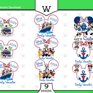 Cruise Trip Bundle SVG PNG, Let&#39;s Cruise Svg, Cruise Family Trip Svg, Cruise Trip 2025 Png, Cruise Line Svg Png, Magical Kingdom Cruise Svg