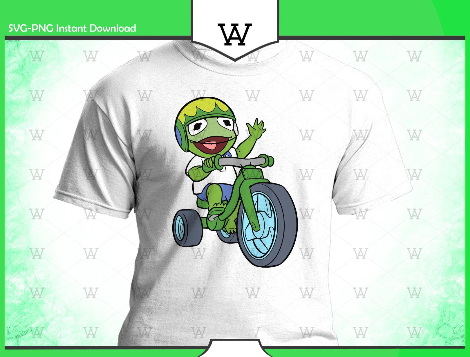 Kermit the Frog Svg Png, 12 Designs Easy to Use, Cartoon Characters ...