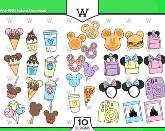 Vacaciones con bocadillos (SVG), Bocadillos para ratones (SVG), Snackgoal (SVG), Bebidas y comidas (SVG), Reino Mágico (SVG), Vacaciones familiares (SVG), Viaje familiar (SVG)