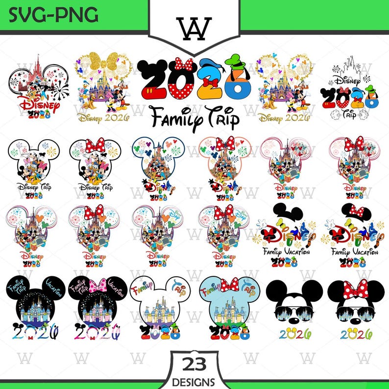 2026 Family Trip Bundle: Magical Kingdom SVG PNG (digital Download) - Etsy