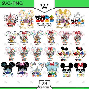 2025 Family Trip Bundle SVG PNG, 2025 Family Vacation Png, Family Trip Sublimation Design, Vacay Mode Png, Magical Kingdom Svg, Trip 2025