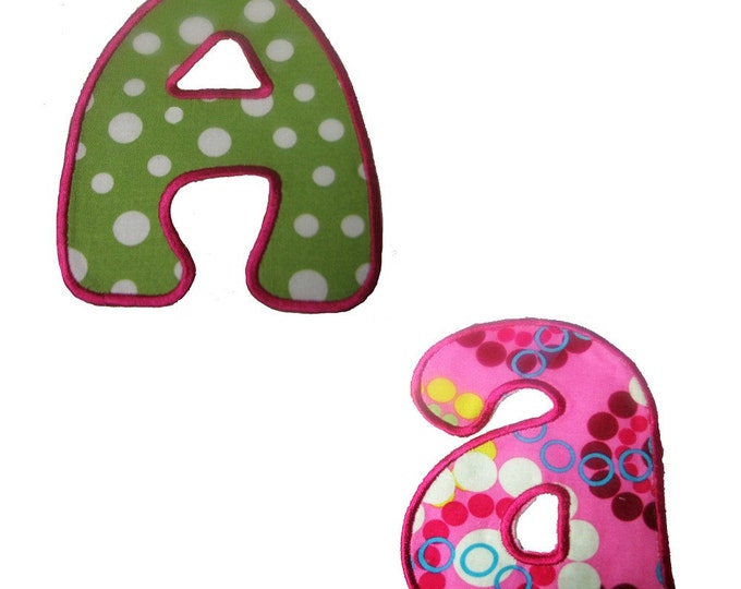 Iron on Applique Letters Etsy