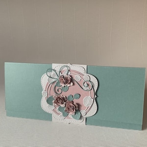 Sobre de regalo hecho a mano, cartulina de lujo, diseño en capas, perfecto para bodas, cumpleaños, ocasiones especiales, sofisticado.