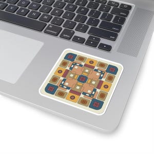 Geometric Kiss-Cut Stickers: Boho Laptop & Planner Decor