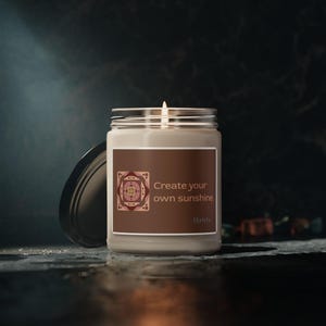 Create Your Own Sunshine Scented Soy Candle, 9oz - Relaxing Aromatherapy Gift, Home Decor, Self-Care Essentials, Birthday Gift