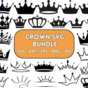 Royal Crown SVG File, King Crown SVG, Queen Crown SVG, Princess Tiara Svg, File For Cricut, For Silhouette, Cut File, Dxf, Png, Svg