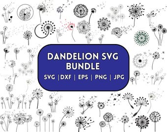 Löwenzahn SVG-Bundle: Cricut & Silhouette Schnitt Dateien (Digitaler Download)