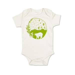 Biologische babykleding, North East Baby, South East Baby, Bear Baby Shower Gift, Appalachian Baby, Mountain Baby, uniseks babycadeau