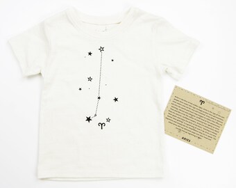Widder Sternbild Eco Baby Tee | Sternzeichen Sternzeichen T-Shirt