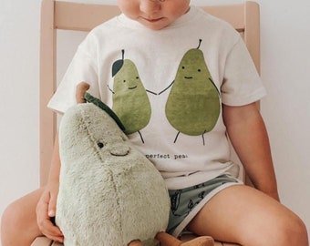 Organic Kids Clothes, The Perfect Pear, Kids Pear T-Shirt, Gender Neutral Baby Tees, Shirts with Sayings, Eco Friendly Clothes, Kids Shirt