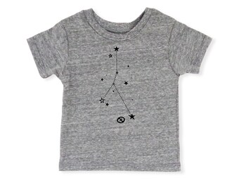 Cancer Constellation Eco Baby Tee | Zodiac Stars Astrology Shirt