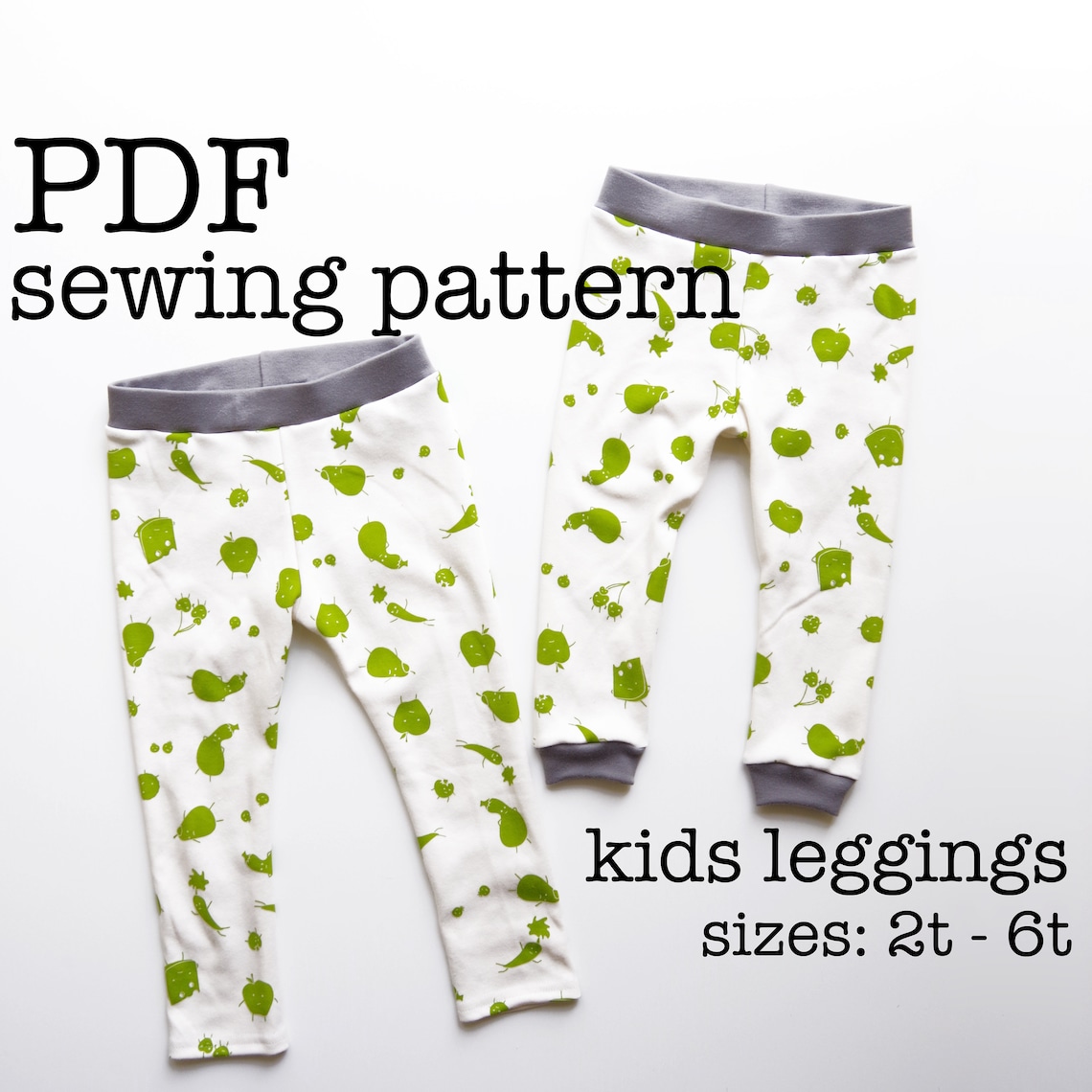 Kids Leggings Sewing Pattern Toddler Leggings Digital Etsy