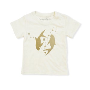 Pisces Shirt | Eco Baby Kids Tee | Astrology | Gender Neutral | February 19 - March 20 | Horoscope Zodiac Gift