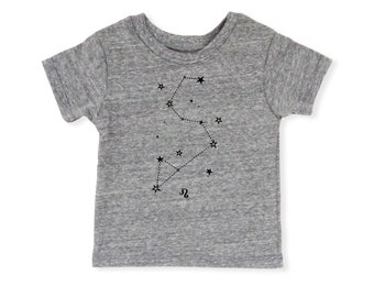 Baby T-shirt Leeuw Constellation | Eco-astrologieshirt voor kinderen