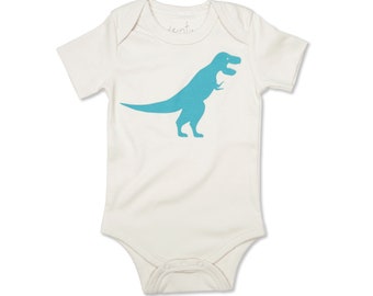 Body organico T-rex, maglietta Tyrannosaurus Rex, regali di dinosauro per neonati, vestiti dinosauri unisex, camicia T-Rex, regalo per la doccia per bambini T-Rex