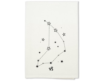 Capricorn Organic Tea Towel, Birthday Gift Idea, Astrology Gifts, December Birthday, January Birthday, Best Selling Items