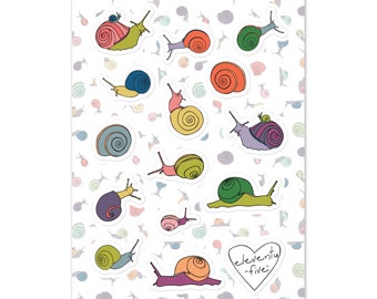 Snails Sticker Sheet Set