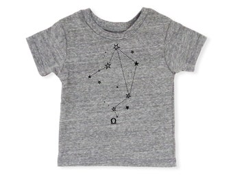 Libra Zodiac Baby Tee | Astrology Stars, Eco-Blend Kids Shirt