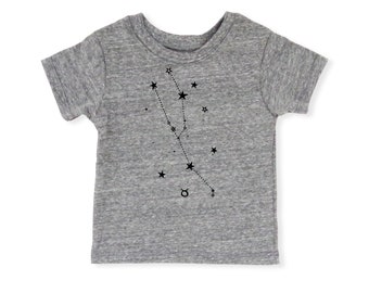 Taurus Shirt | Eco Baby Kids Tee | Astrology | Gender Neutral | April 20 - May 20 | Horoscope Zodiac Stars Gift