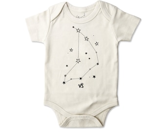 Capricorn Organic Baby Bodysuit | Astrology Unisex Gift