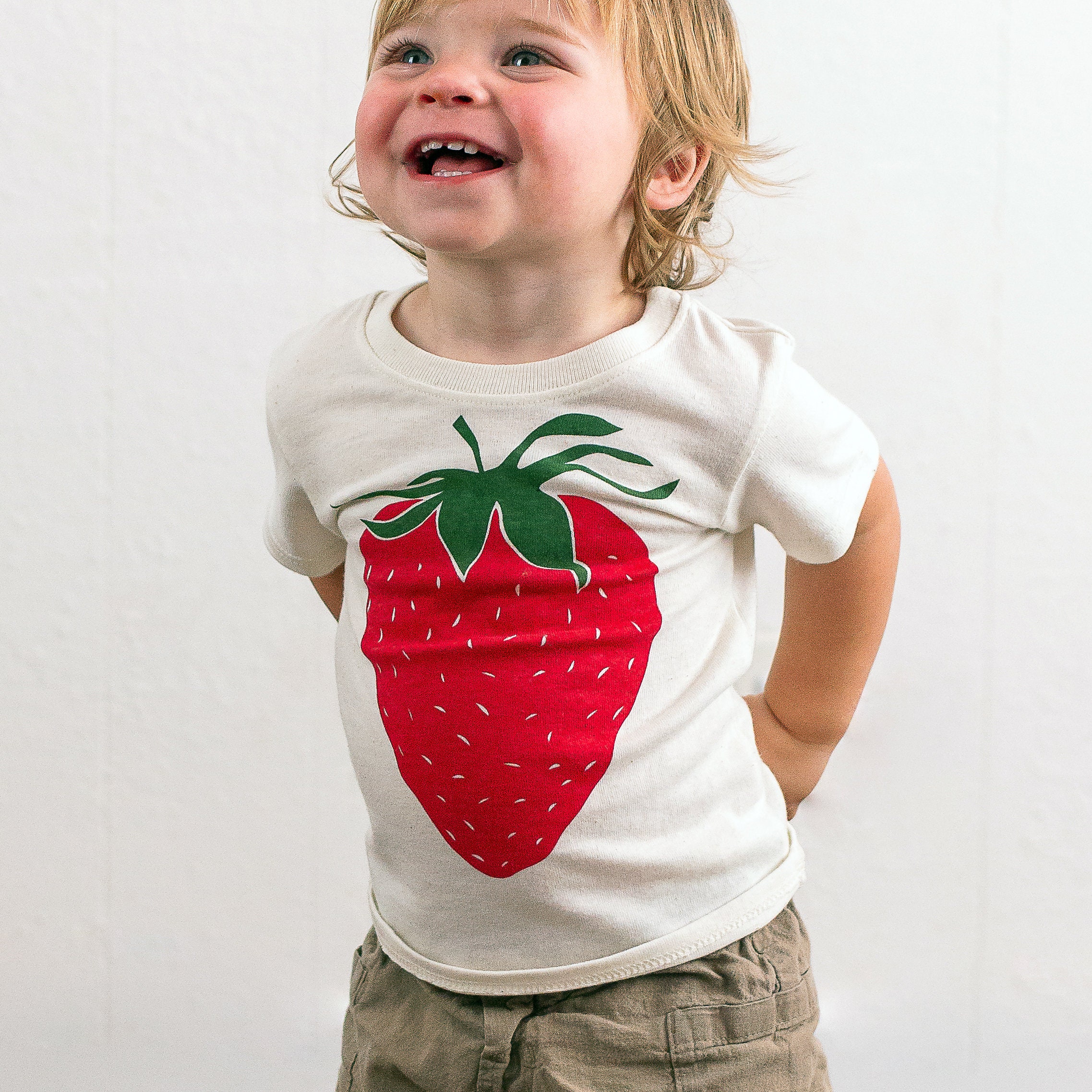 Strawberry Shirt Toddler, Strawberries Shirt, Eco Friendly