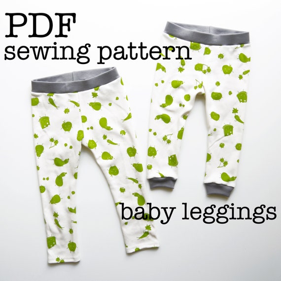 Baby Leggings Sewing Pattern Tutorial Baby Pants For | Etsy