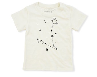 Pisces Zodiac Eco Kids Tee | Astrology Star Sign Shirt
