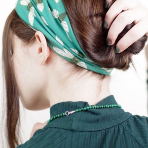 Women's Cicada Headband, Stretchy Headband, Wide Headband, Workout Headband, Yoga Headbands, Adult Headband, Boho Style, Reversible Headband image 9
