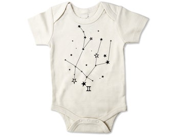 Gemini Baby Bodysuit | Organic Cotton, Astrology Gift