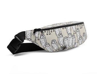 Owls Fanny Pack, Cute Hip Bag, Burrowing Owls, Bird Bag, Hands Free Bag, Womens Belt Bag, Waist Bag, Belt Bag, Owls Belt Bag, Travel Bag