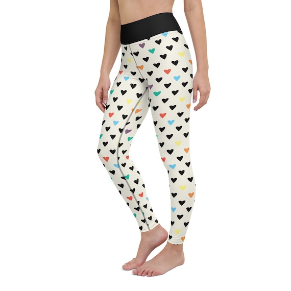 Rainbow heart leggings outlet
