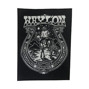 Waylon Jennings Horseshoe Back Patch
