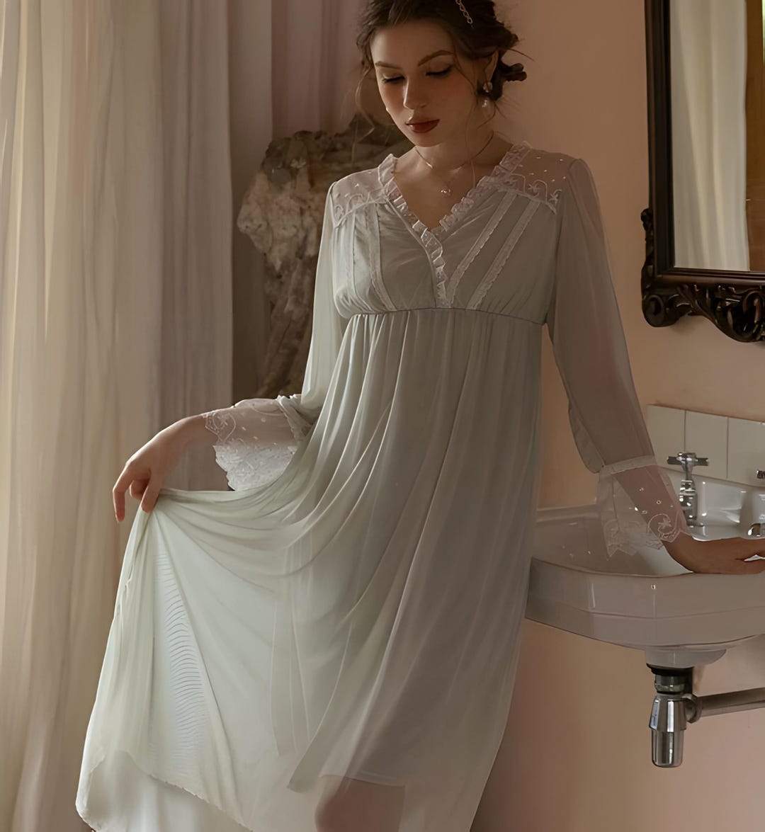 Sheer Chiffon Evening Cover Up main image 0