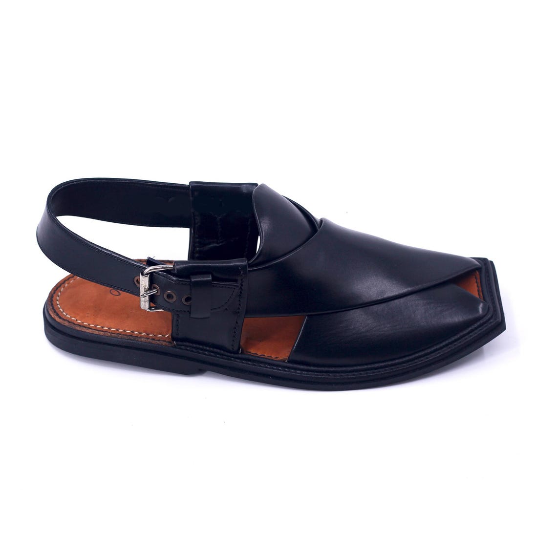 Peshawari Handmade Charsadda Chappal Black Genuine Leather Etsy peshawari-handmade-charsadda-chappal-black-genuine-leather-etsy