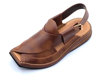 Sandalia Peshawari Chappal de piel auténtica ultrasuave