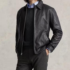 Polo Ralph Lauren Leather Jacket 刺繍なし POLO RALPH LAUREN - 90年代 Polo by Ralph Lauren ポロ ラルフ