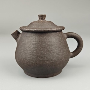 Handcrafted Ceramic Teapot – 200ml | Chamotte Clay | Glazed Interior