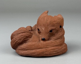 Handmade Nine-Tailed Fox Tea Pet