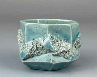 Hand-Carved Kurinuki Cup – 90ml | Earthy Textured Form | Wabi Sabi