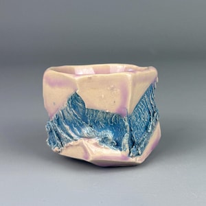 Hand-Carved Kurinuki Cup – 68ml | Earthy Textured Form | German Glaze | Wabi Sabi