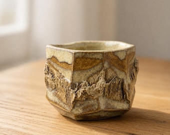 Handmade Ceramic Cup | Kurinuki style | 100 ml