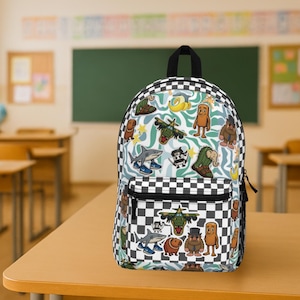 Italian Brainrot Character Backpack | Tung Tung Sahur Matteo Tralalero Tralala Bombardino Crocodillo Kids School Bag | Viral School Backpack