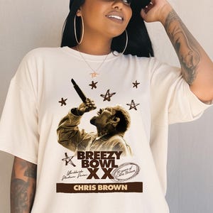 Chris Brown Breezy Bowl XX  T-Shirt, Chris Brown Album Shirt, Chris Brown Fan Gift, Chris Brown Merch Shirt, Cb Tour 2025 Shirt