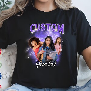 Custom Portrait Shirt, Personalized Photo T-Shirt, Custom Face Drawing Tee, Gift for Him Her, Funny Face Shirt, Couple Photo Tee