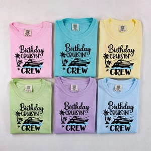 Comfort Colors®Birthday Cruise Shirt, Cruise Birthday Crew, Birthday Squad Tshirt, Birthday Trip Shirts, Birthday Vacation T shirt