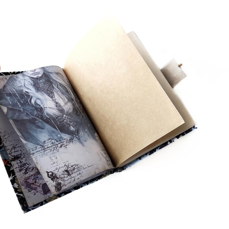 Handmade Vintage White Witch Journal 400 Aged Pages Thick Vintage Diary ...