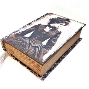 Gothic Journal A6 Gothic Blank Book 300 Aged Pages Fabric Hard Covered Diary Handmade Vintage Notebook