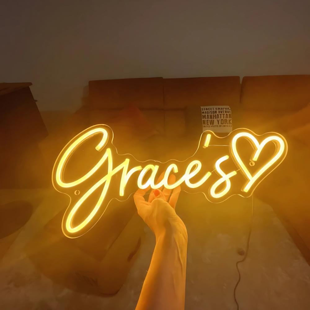 Custom Name Neon Sign for Kids, Custom Led Sign Wall Decor, Custom Led Light Bedroom Decor, Kid's Room Decor Personalized Gift, Gift for Her