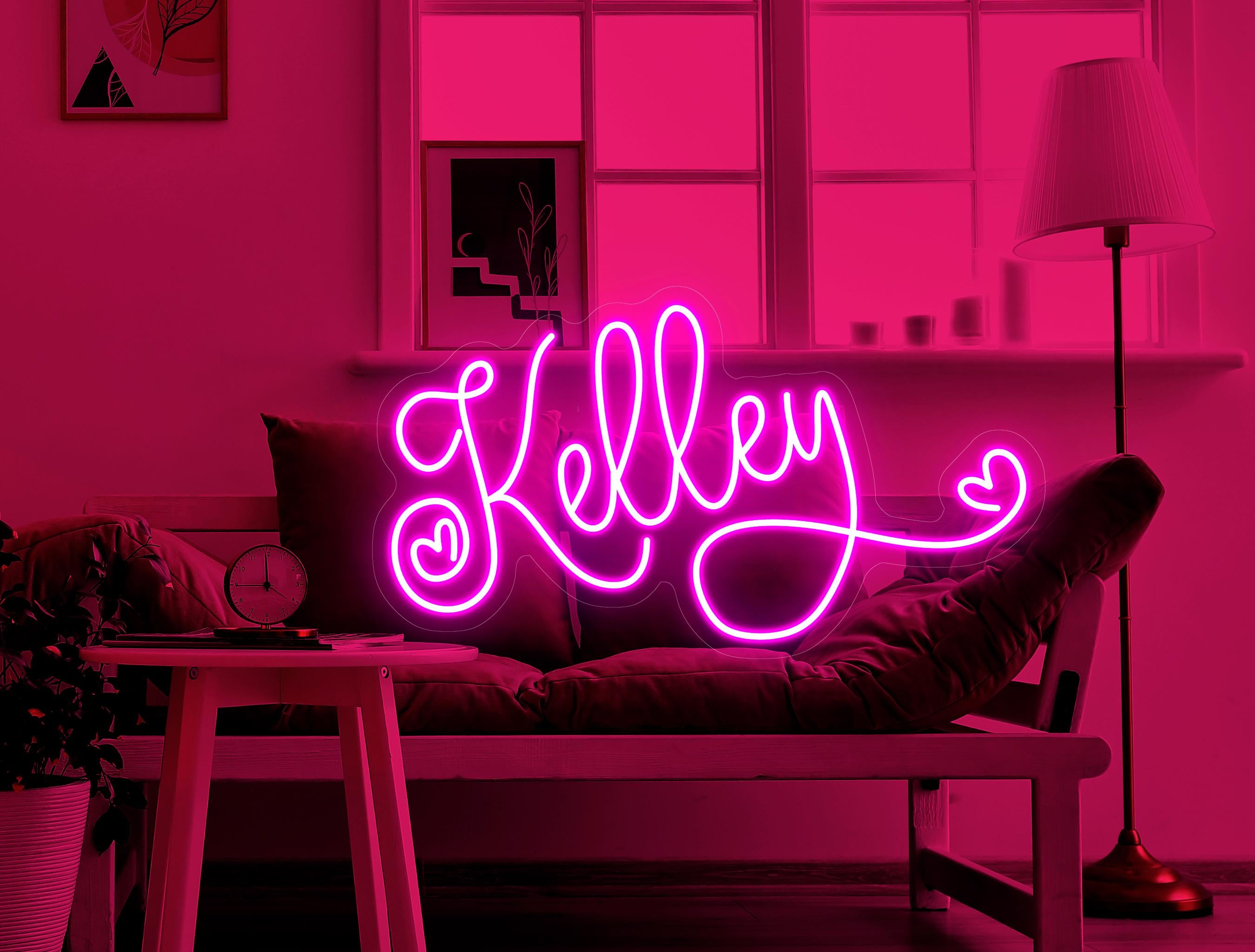 Custom Neon Name Sign | Neon Sign Art | Pink neon Sign | LED Neon Light| Neon Bar Sign| Neon Bedroom Sign | Neon Light | Home decor